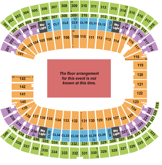 Gillette Stadium Chris Brown Seating Chart